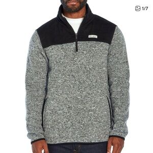 Eddie Bauer men's sweater fleece quarter-zip pullover